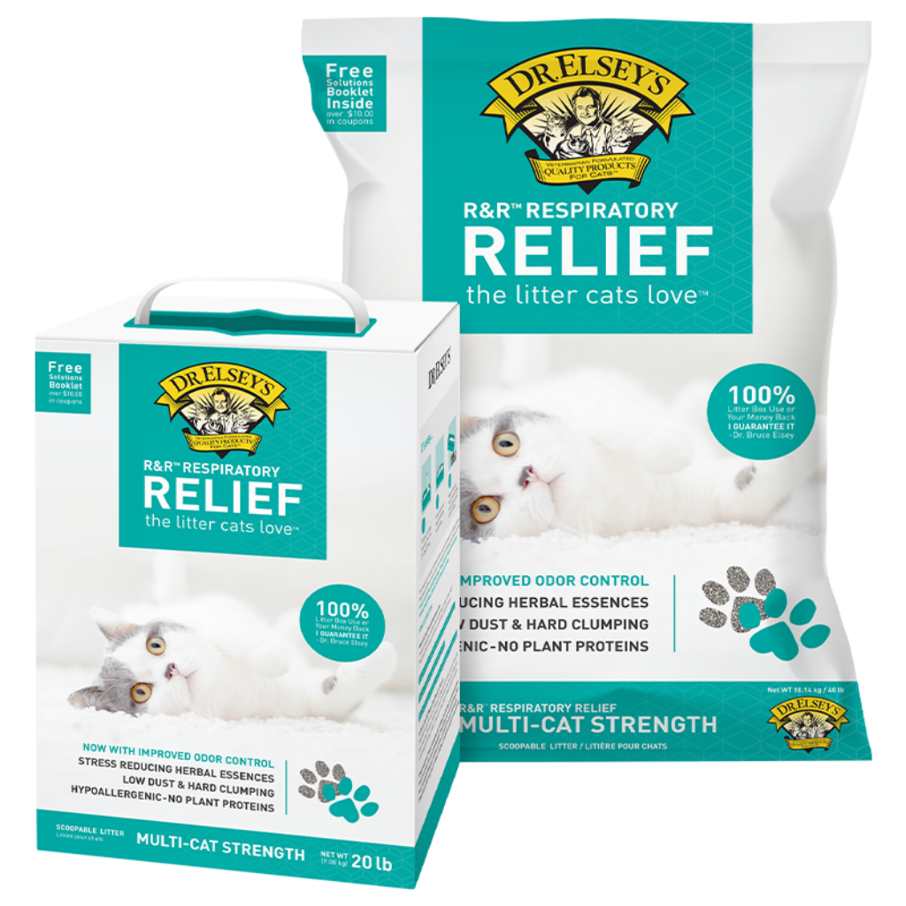 Dr. Elsey's R&R® Respiratory Relief Clumping Clay Cat Litter