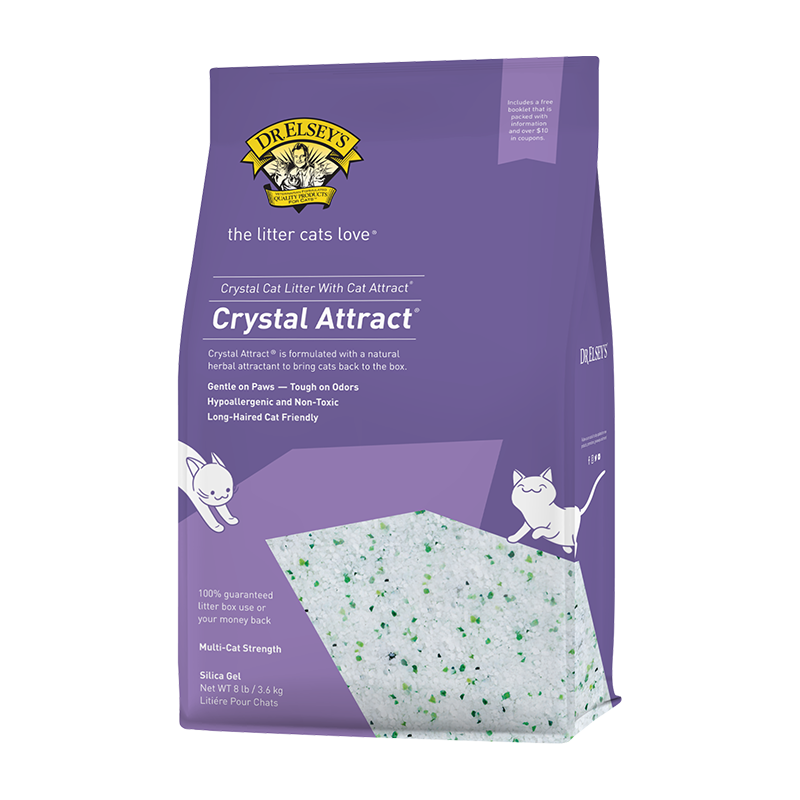 Crystal litter outlet