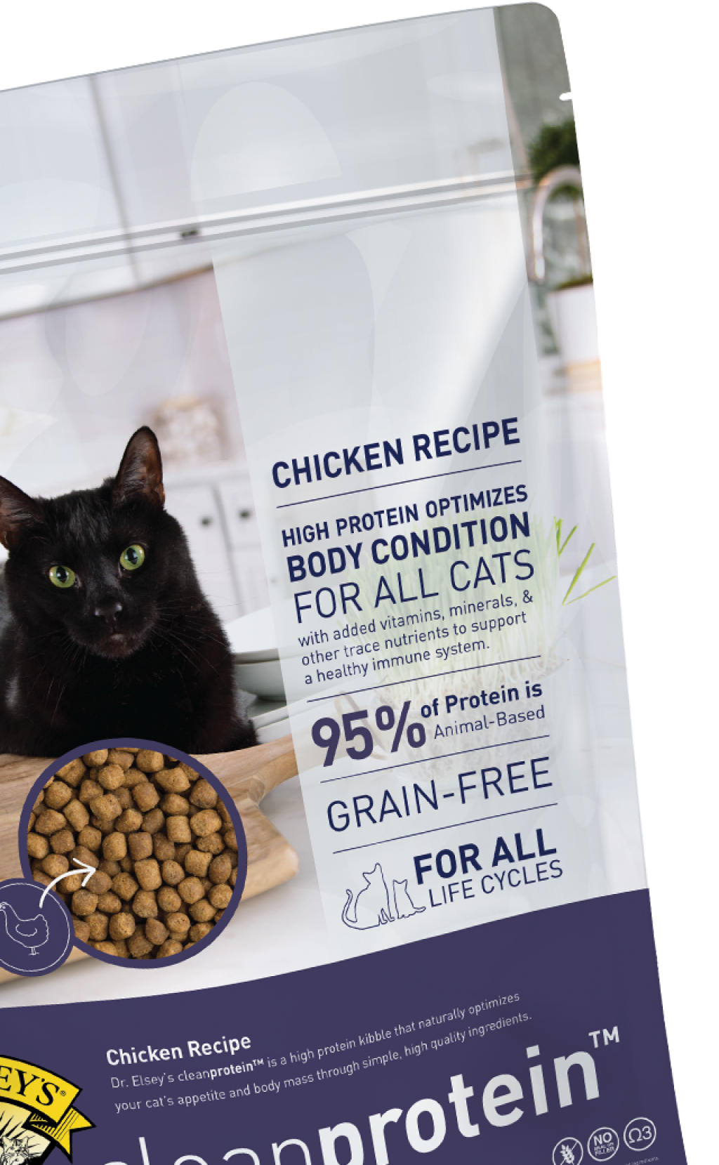 Dr. Elsey's cleanprotein™ Chicken Recipe kibble cat food