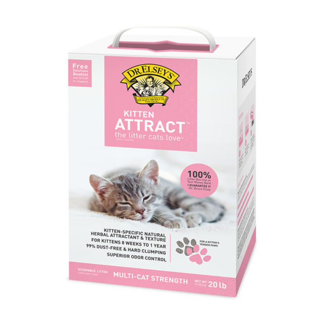 Dr. Elsey’s Kitten Attract® Cat Litter the litter cats love™