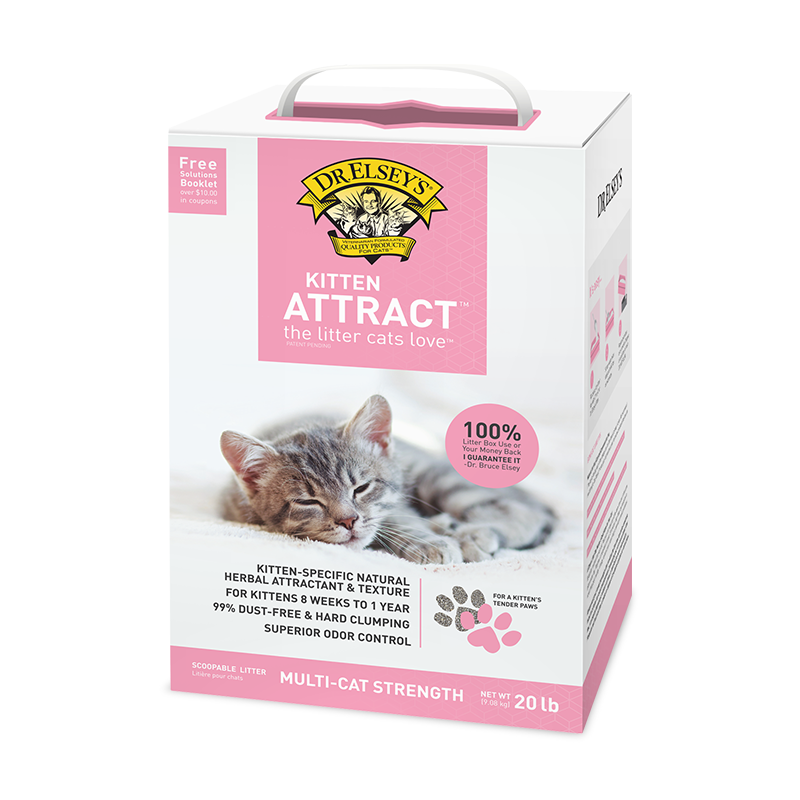 Dr. Elsey's Kitten Attract® Cat Litter - the litter cats love™